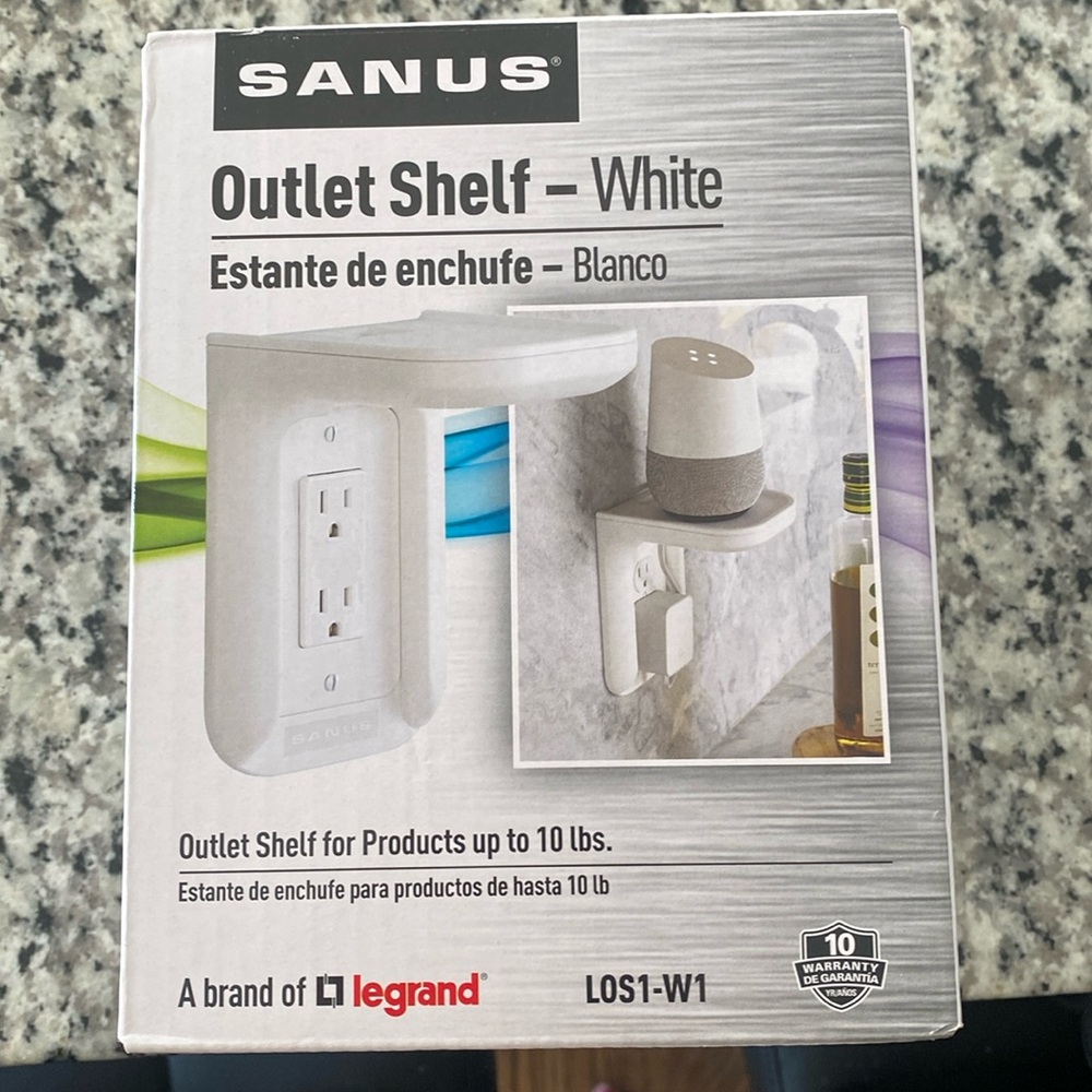 Sanus Outlet Shelf Holds 10lbs Super Cool Space Saving BNIB